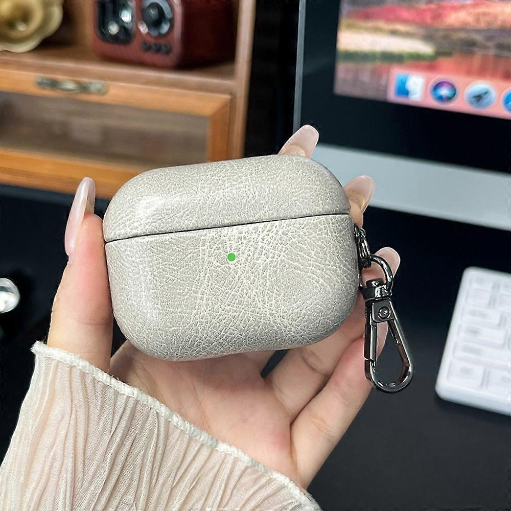 Retro Oil Leather Bluetooth Earphones Protective Case