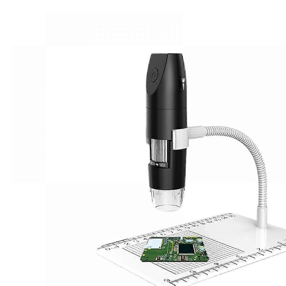 usb microscoop, 1080p hd usb 8 led wit 1000x 1920x1080 resolutie wifi draadloze digitale microscoop, digitale microscoopblack
