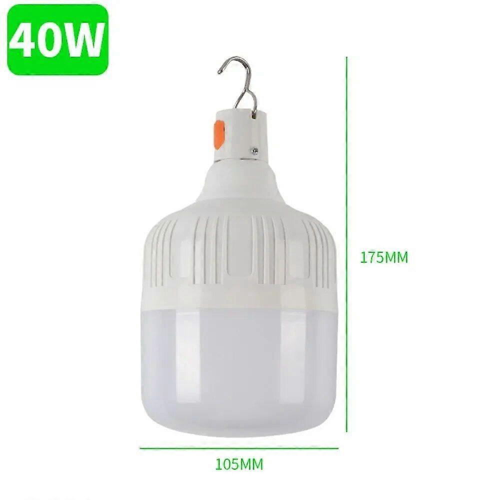 פנסים ניידים 120 מ"מ בהספק גבוה תאורת קמפינג חיצונית דוכן לד חזק אורות ברביקיו כולל חוטי טעינה