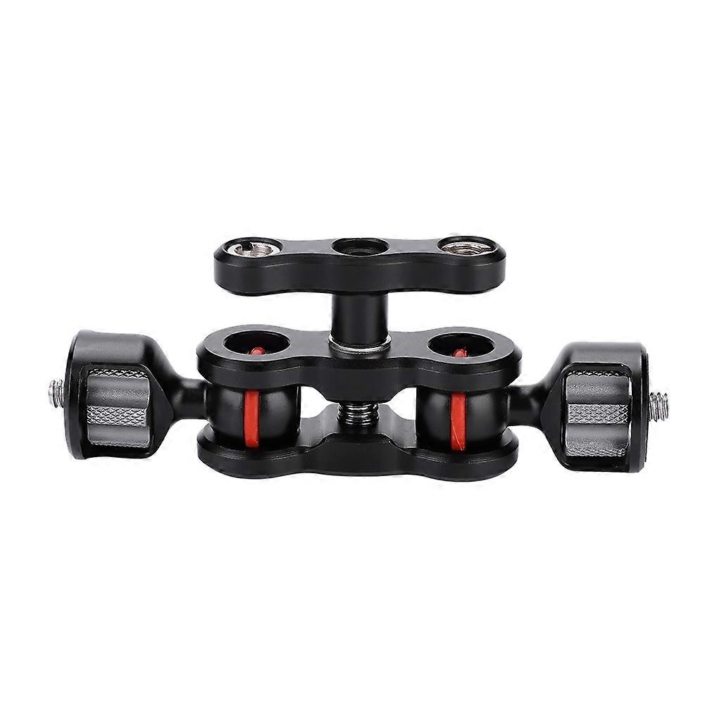 Multi-function Magic Arm Mount Adapter with Dual Ball Head and Hot Shoe for Camera