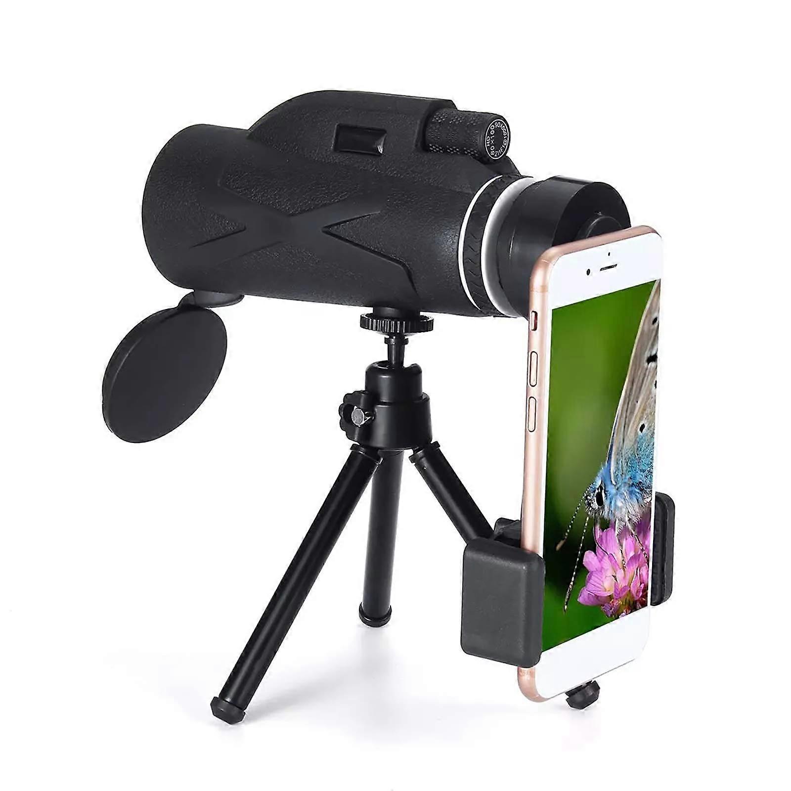 Monocular Telescope, HD 80 x 100 Smartphone with Adapter Tripod, for Bird Watching