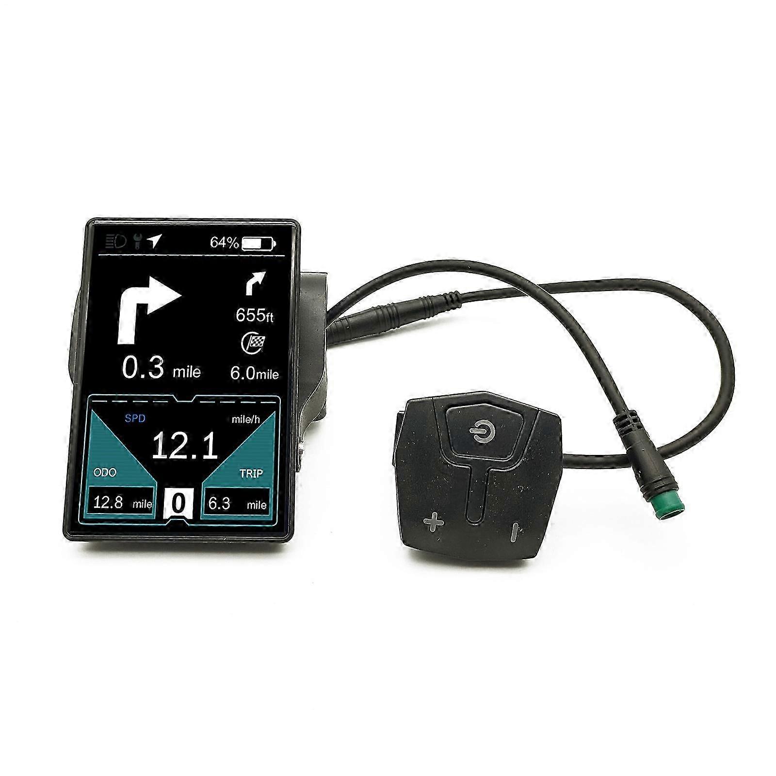 (A) Electric Bicycle Tft True Color Display Ips Sunlight Screen Navigation Mapping New