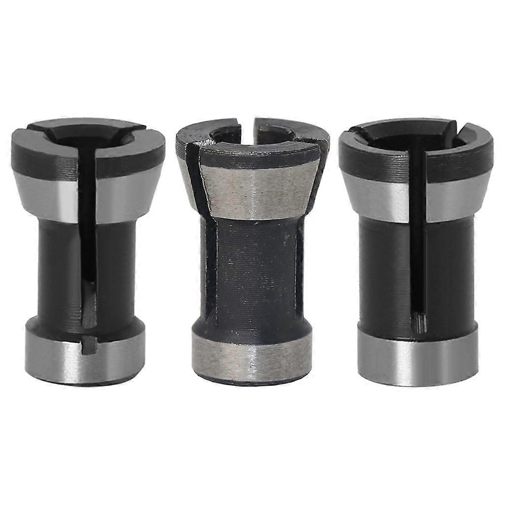 3pcs Woodworking Router Collet Adapter Milling Chuck Cutter Machining Tool