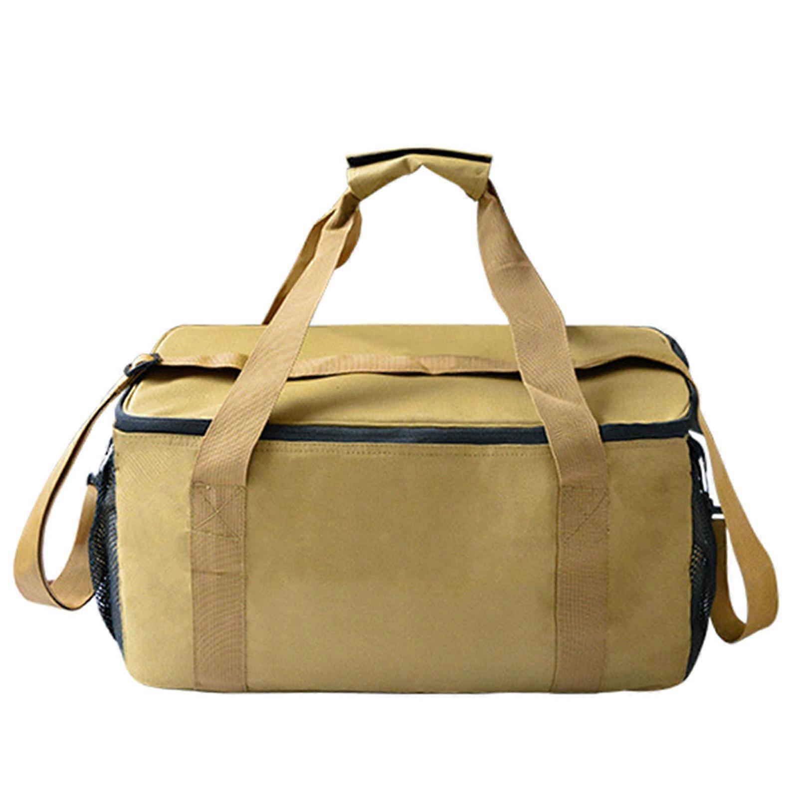 Insulated Cooler Bag Picnics Basket Leakproof Collapsible Thermal Cooler, Waterproof Grocery Bag Picnics Bag with Handle Multicolor