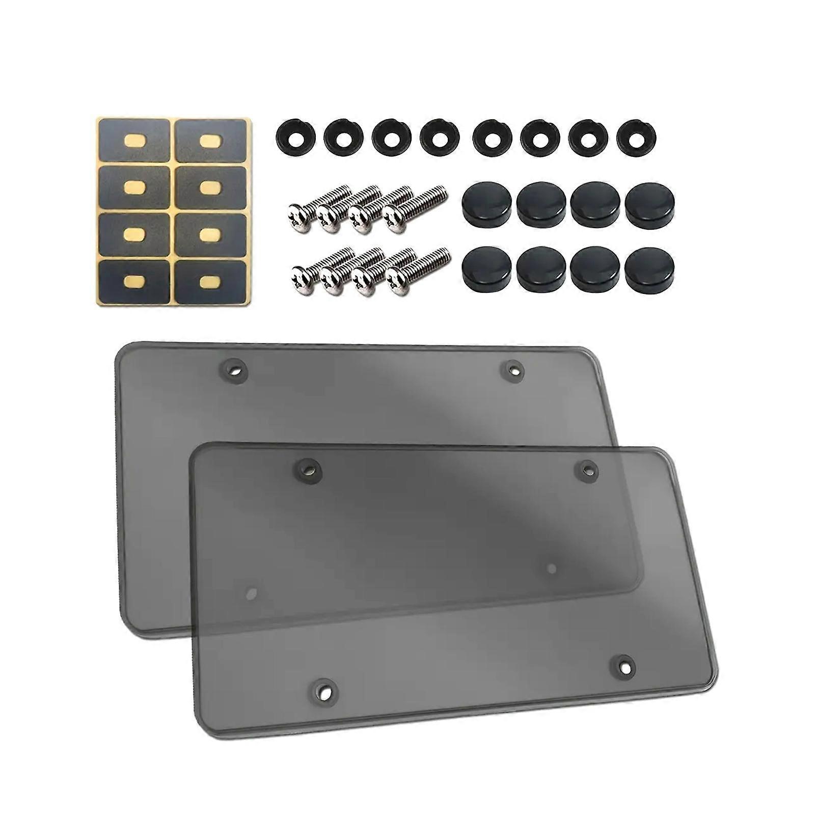 2x Generic License Plate Protector License Plate, Protective Cover ,Easy to