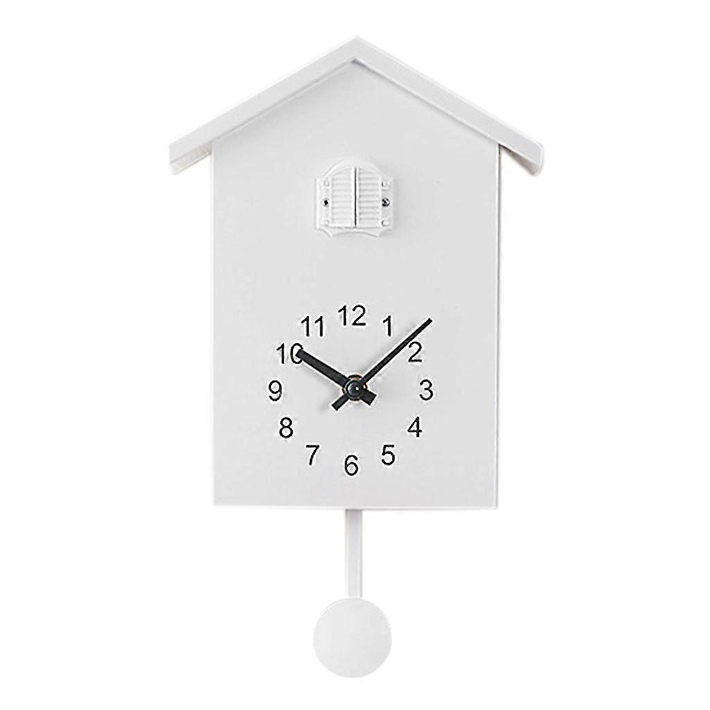 Wall Hanging Clock Timer Quartz Wall Clock for Home Office Hanging Watch Durable Cute Shape Design Easy to Use Gift  White
