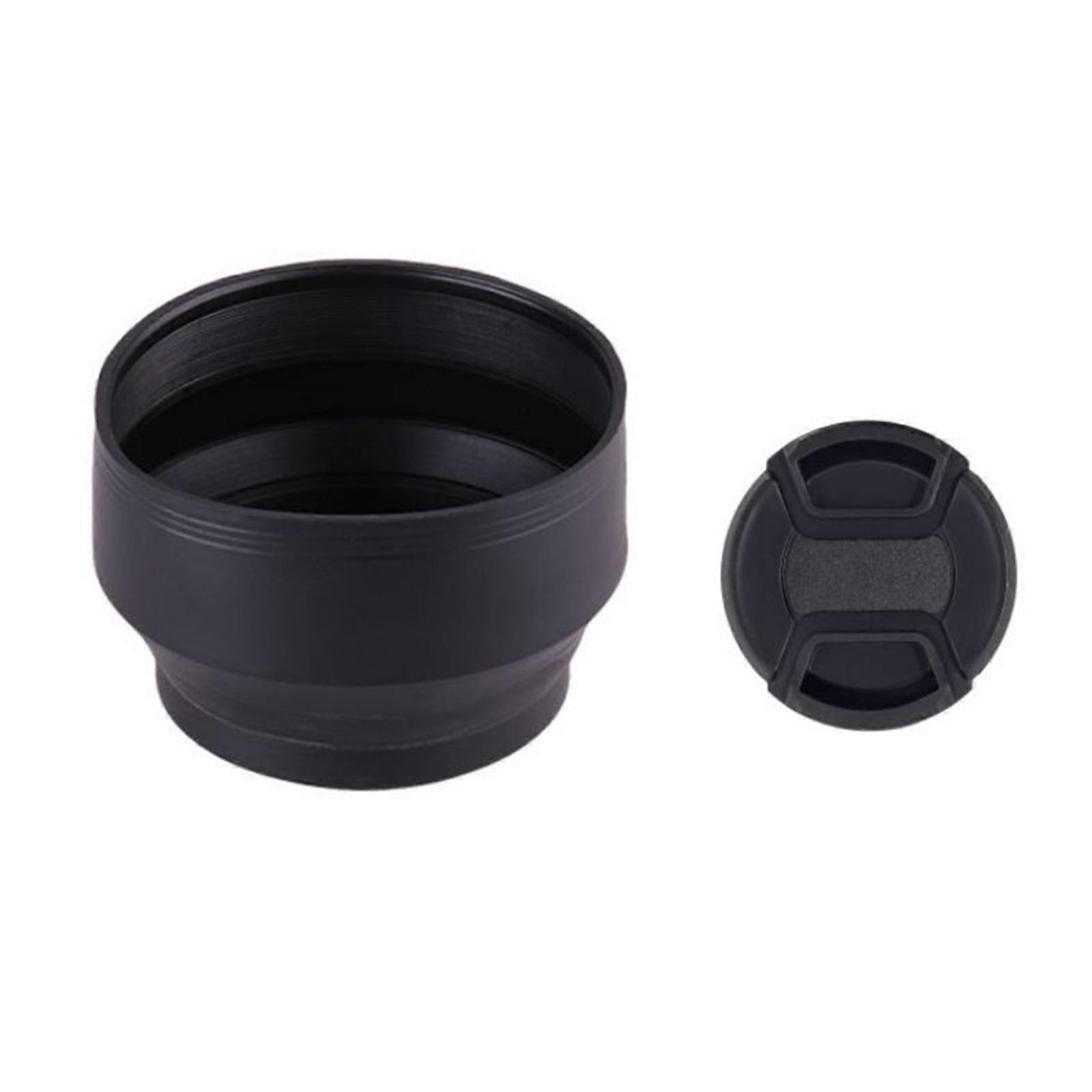 49mm Camera Lens Hood Set of 2 Foldable Designs Block Excess Light for Different Lenses Enhances Picture Quality