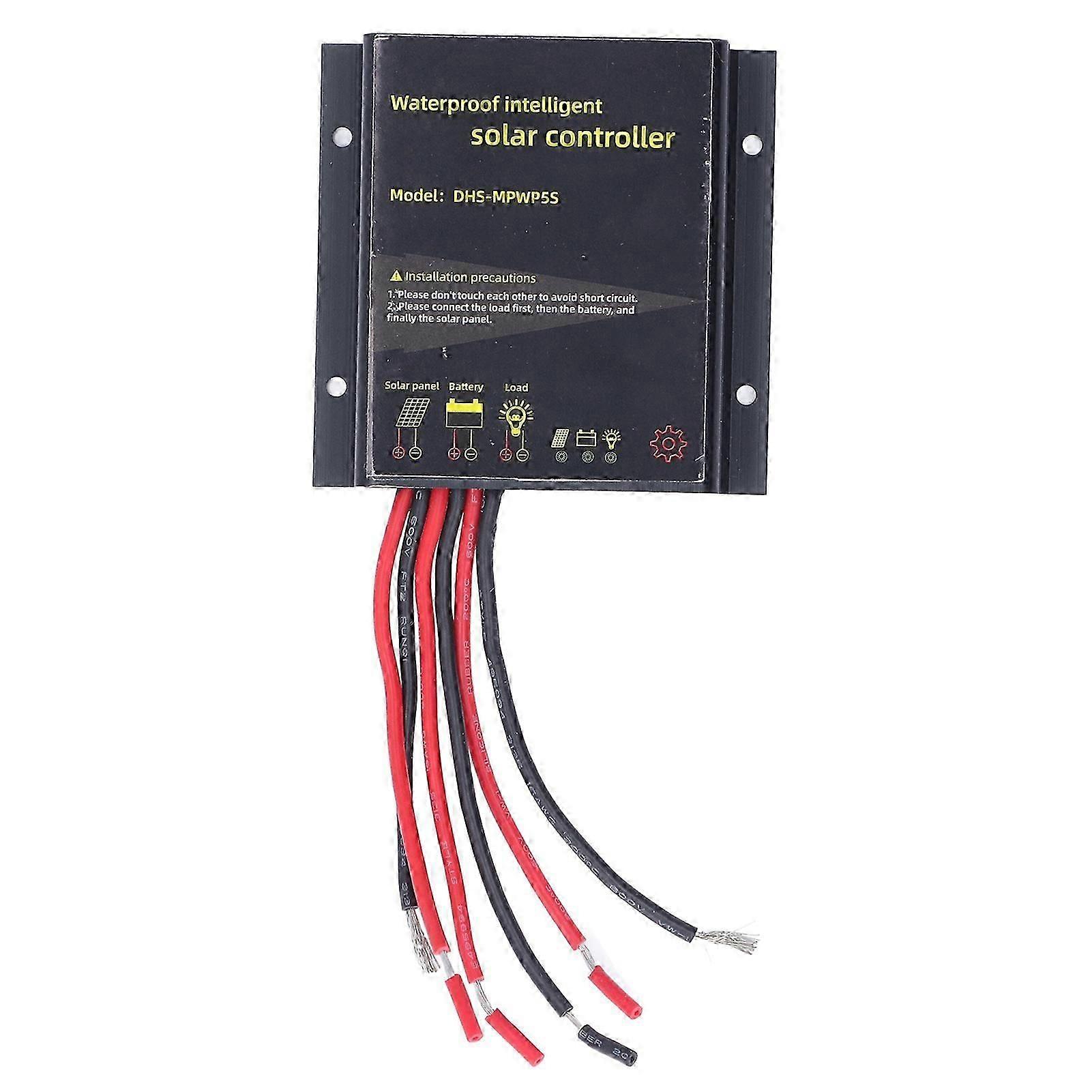 Waterproof Smart Solar Controller MPPT Battery Charging Protection Regulator 12V 10A DHSMPWP5S