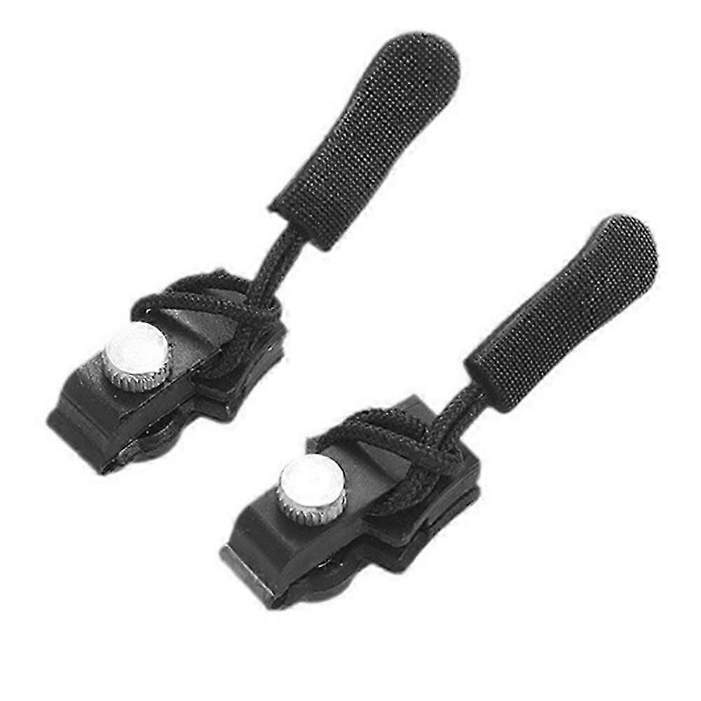 2pcs Universal Zipper Repair Kit Instant Detachable Zipper Head For Jacket Bag Zipper Slider - L