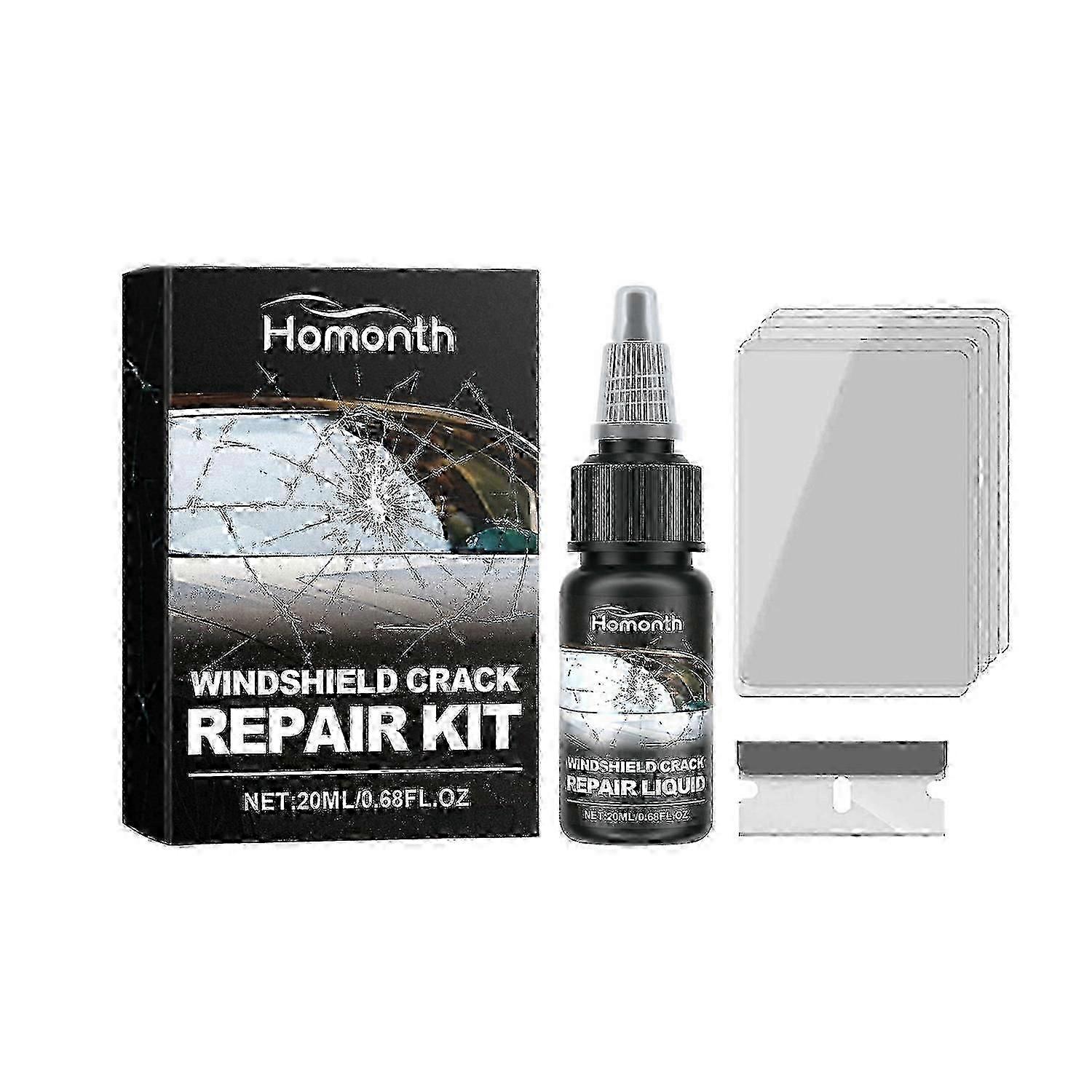 HOMONTH κιτ επισκευής ρωγμών γυαλιού Clear Vision αυτοκίνητο παρμπρίζ Nano επισκευή υγρό κιτ