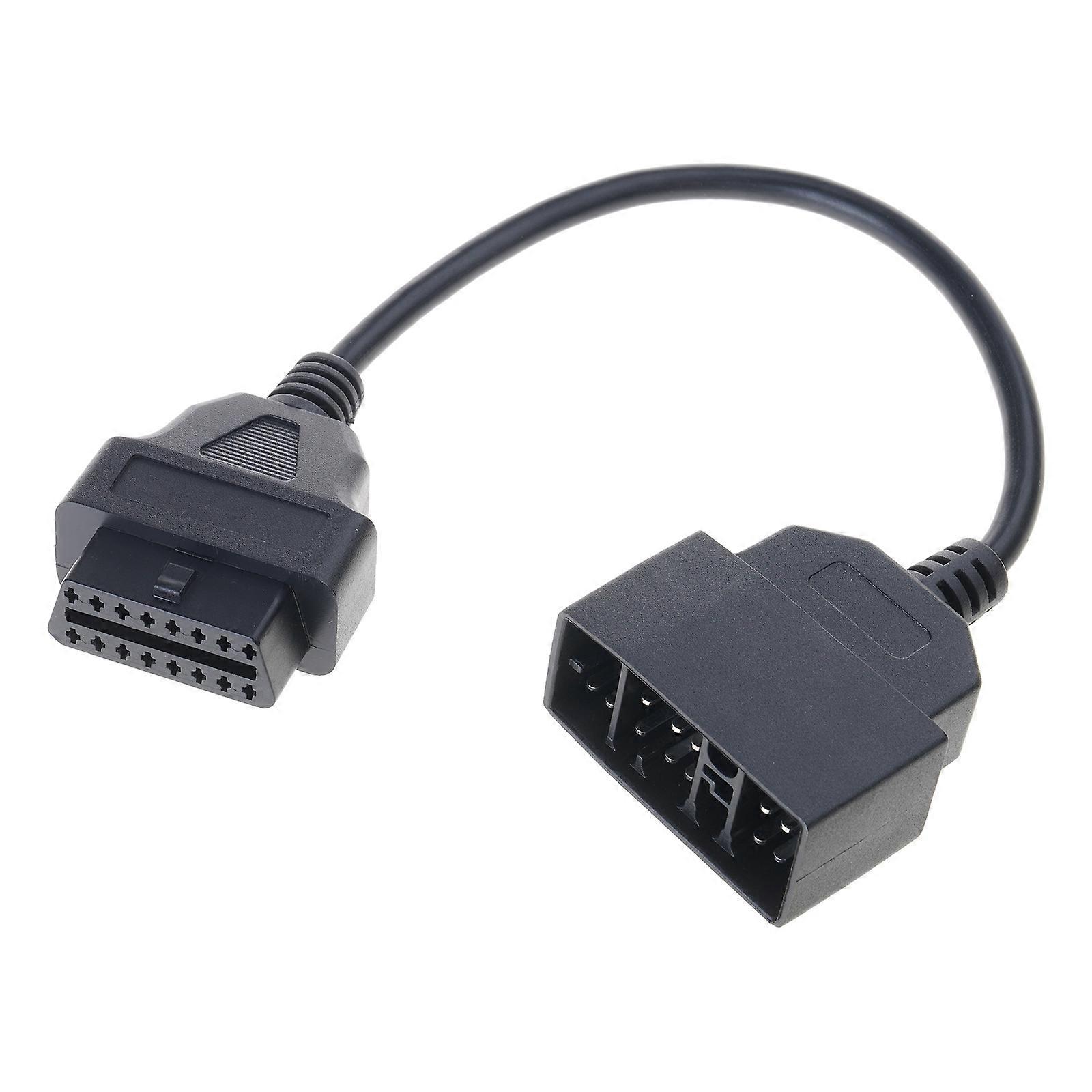 Small & Portable OBDII 22 Pin to 16 Pin Adapter Versatile OBD2 22 Pin to 16 Pin Connector Easy to Use for Vehicles 