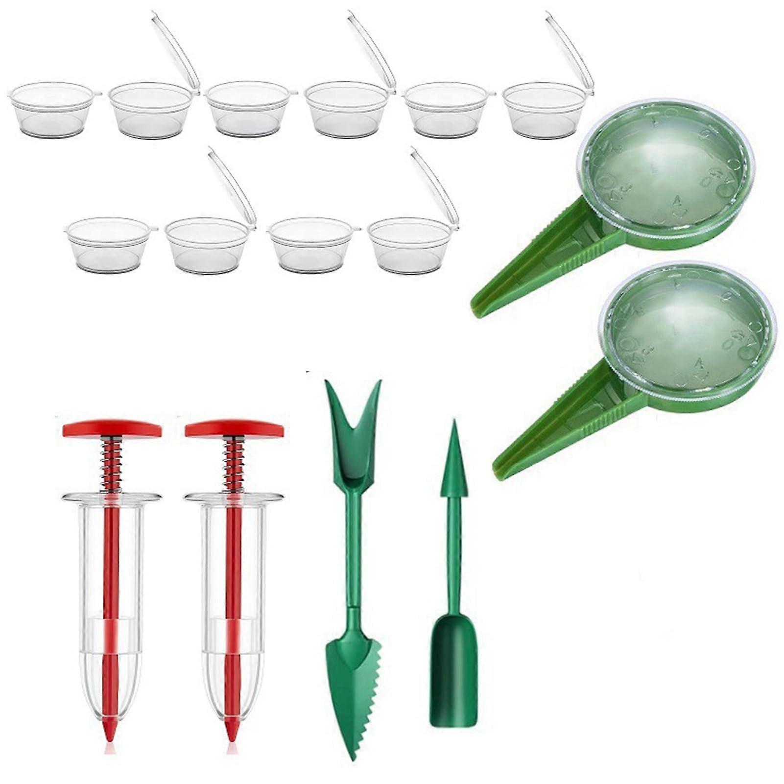 Mini Seed Distributor, Seedling Dibber and Widger, Garden Seed Planter, Seed Dosing Pen, Ideal Garden Tools for Planting Vegetables and Flowers