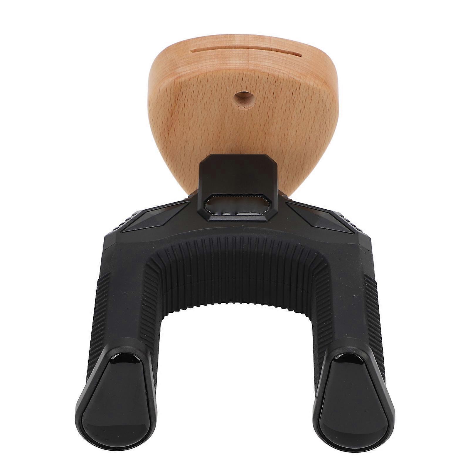 Guitar Wall Mount Gravity Automatic Lock Holder Wooden Base Instrument Neck Hanger for Guitar Bass Ukulele