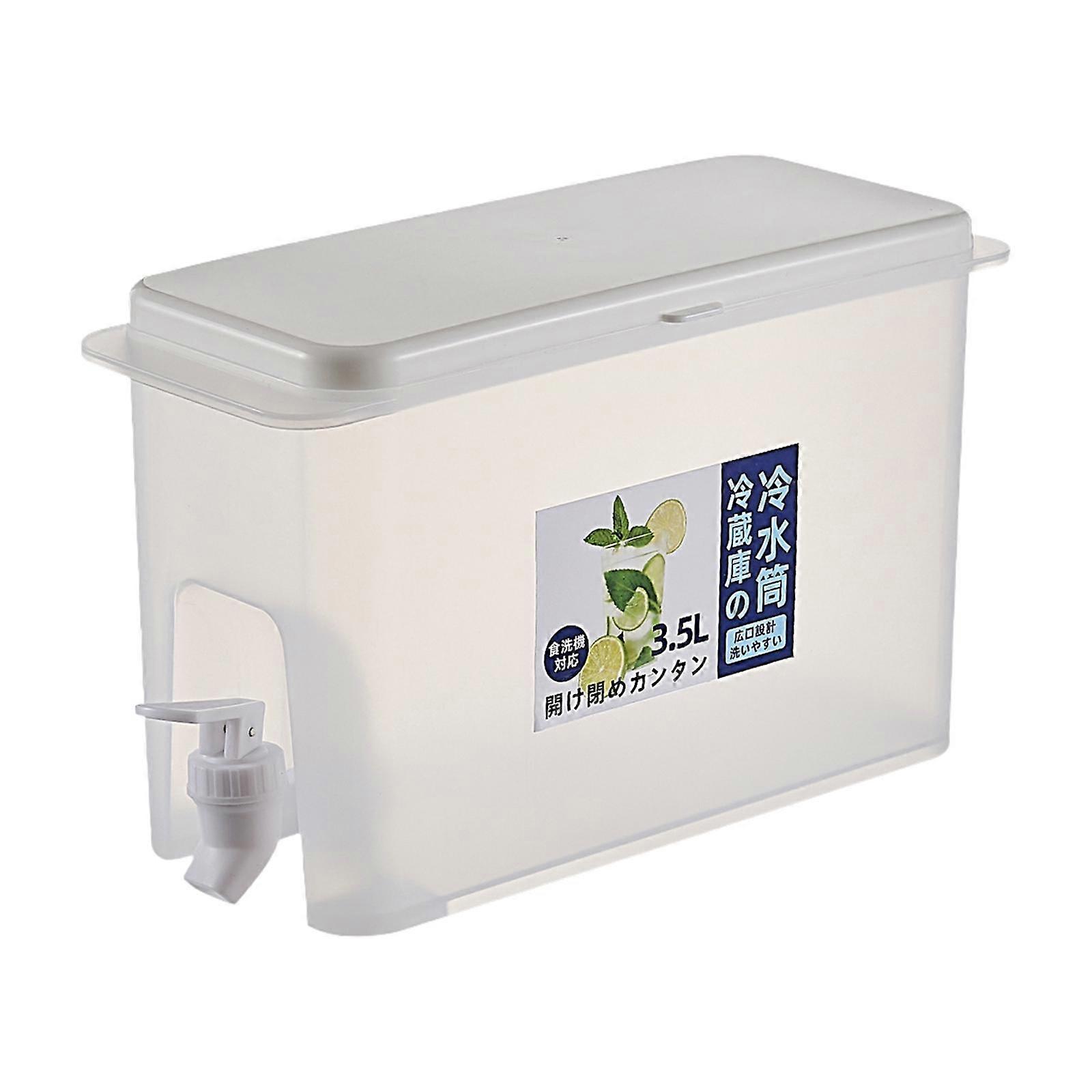 Drink Dispenser Drink Container Easy to Clean Leakproof Lid 3.5L with Faucet