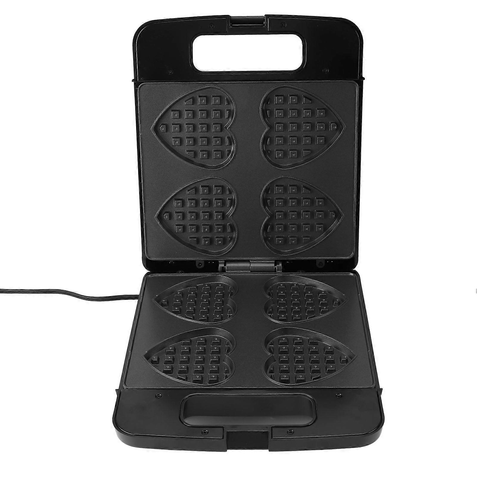 Heart Shaped Waffle Maker 1400W Nonstick Electric Waffle Machine Makes 4 Heart Shaped Waffles for Home Breakfast Snacks EU Plug 220V 