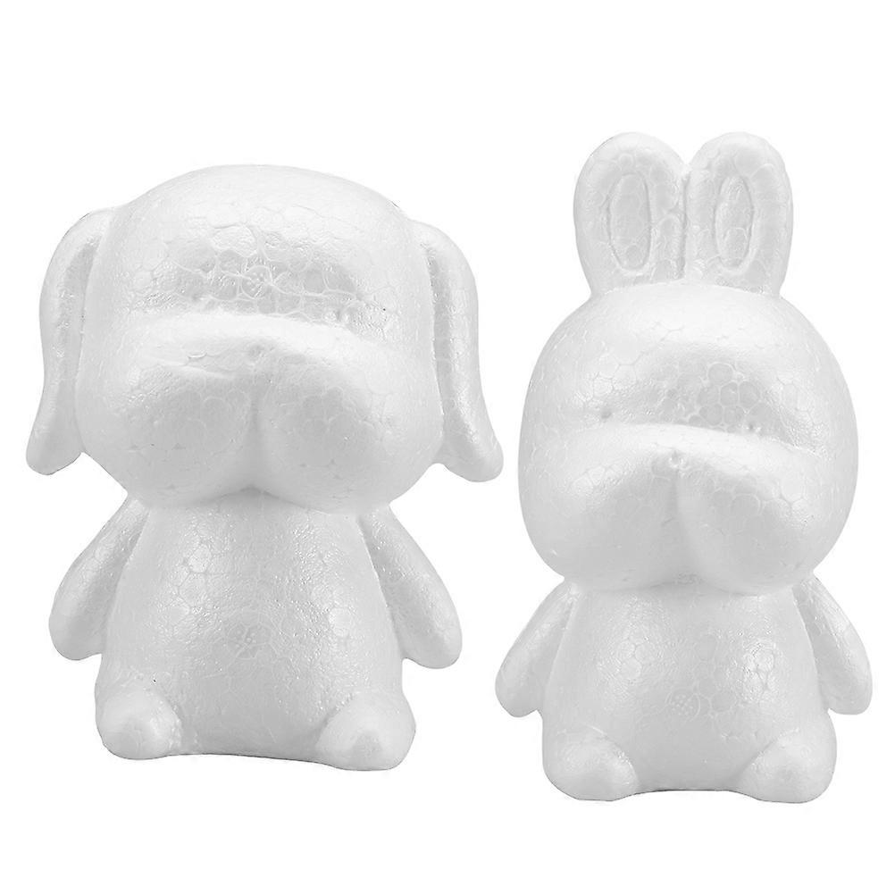 2pcs Foam Molds for DIY Crafts, Durable Puppy & Rabbit Models for Wedding Party Decorations and Creative Art Projects