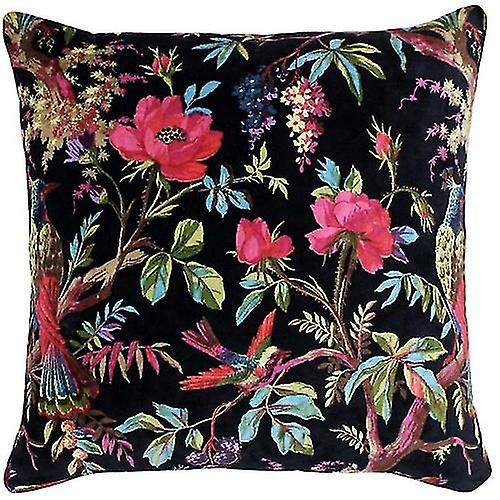 Riva Home Birds Of Paradise Floral Pattern Square Cushion Cover
