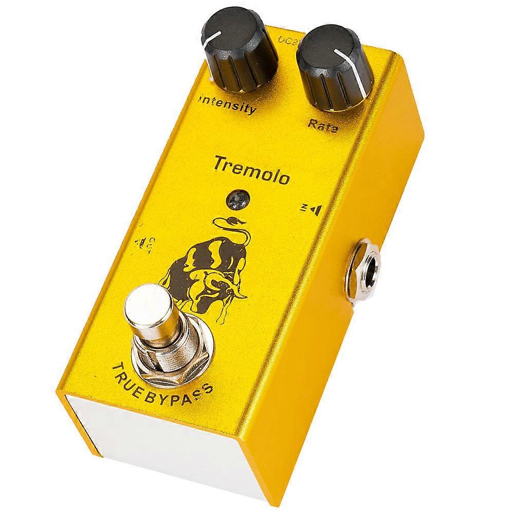 Tremolo Guitar Pedal with Tube Amplifier Simulation, Fine Tuning, and Tone Control – Minimized Tone Loss, Compatible with Guitars