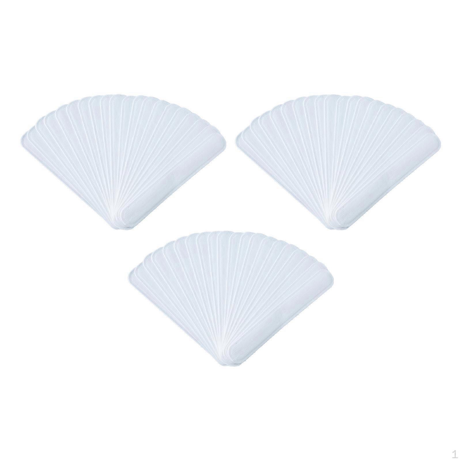 60 Pieces Hat Sweat Liner Sweatbands Disposable Self Moisture Absorbing Stickers