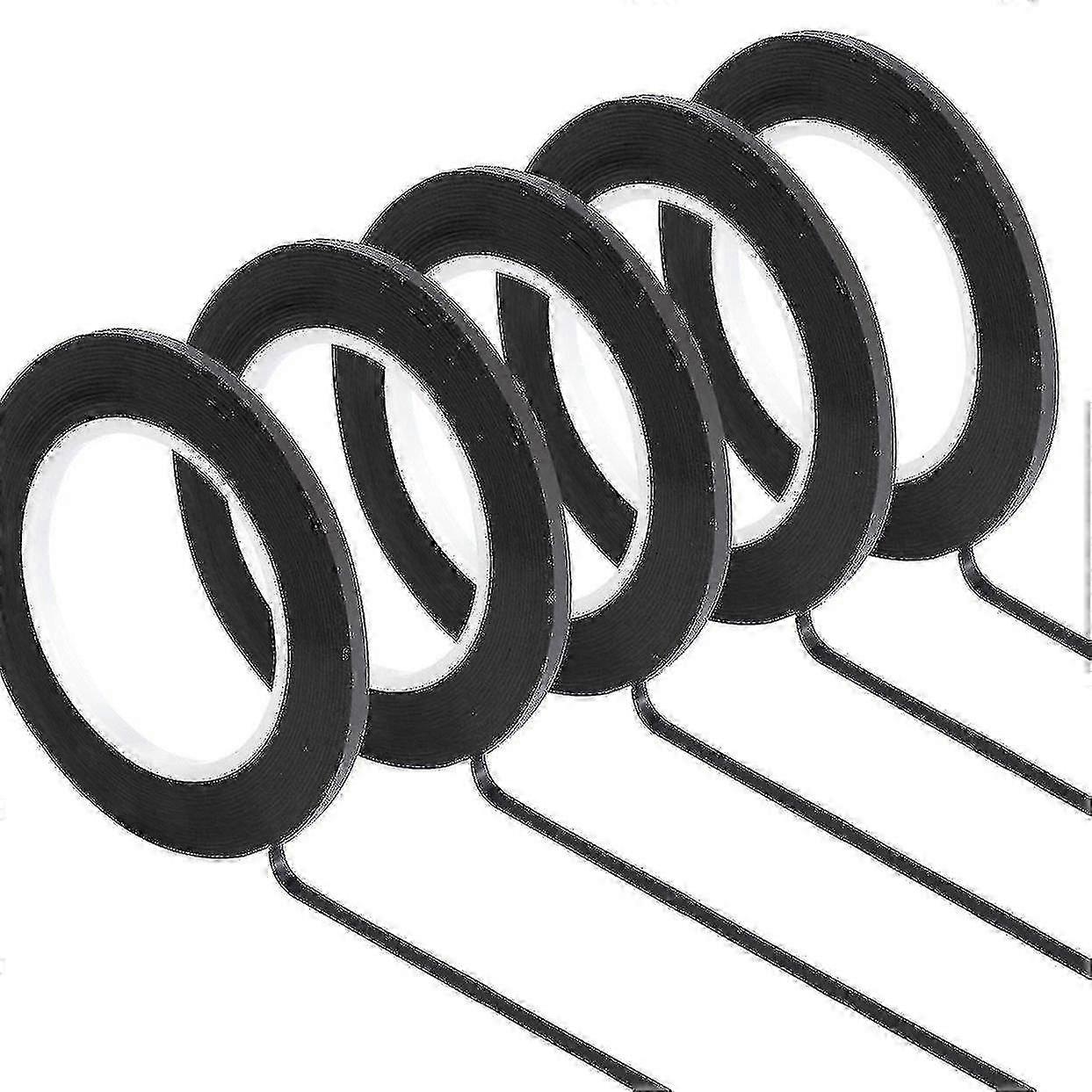 16個のホワイトボードグラフィックチャートテープ、ドライイレースボードアートテープ、薄い黒のグリッディングテープ、3mm