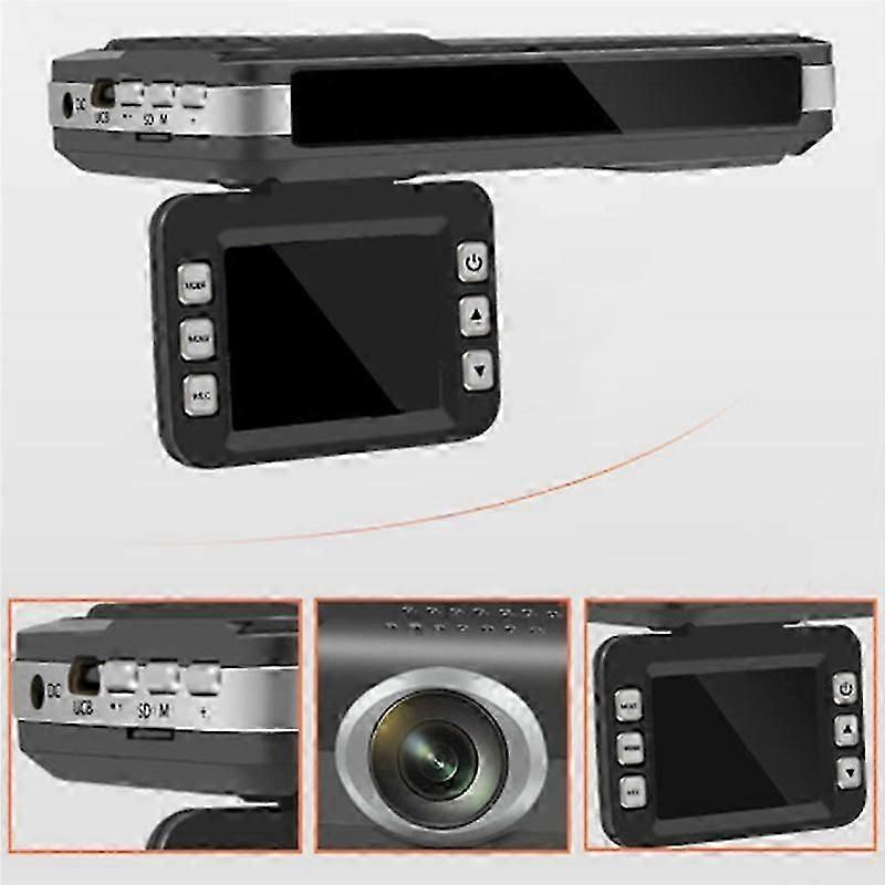 9V-24V 2-in-1 DVR Radar Detector Dash Cam with 12 Languages for Car