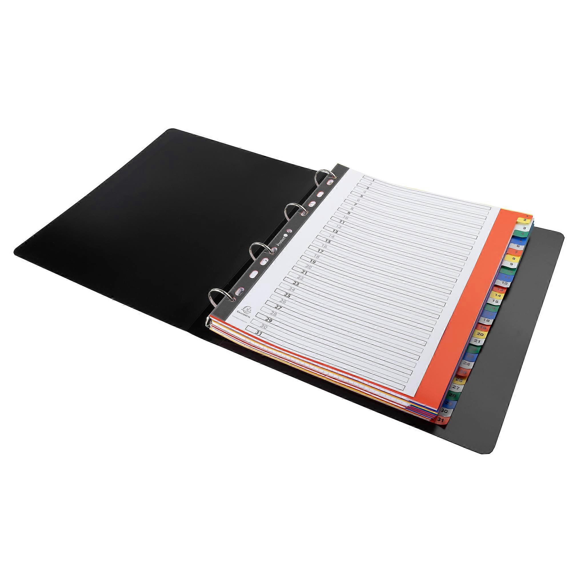 Exacompta 88E 20x Separad. 1-31 A4+ PP pest.impresas