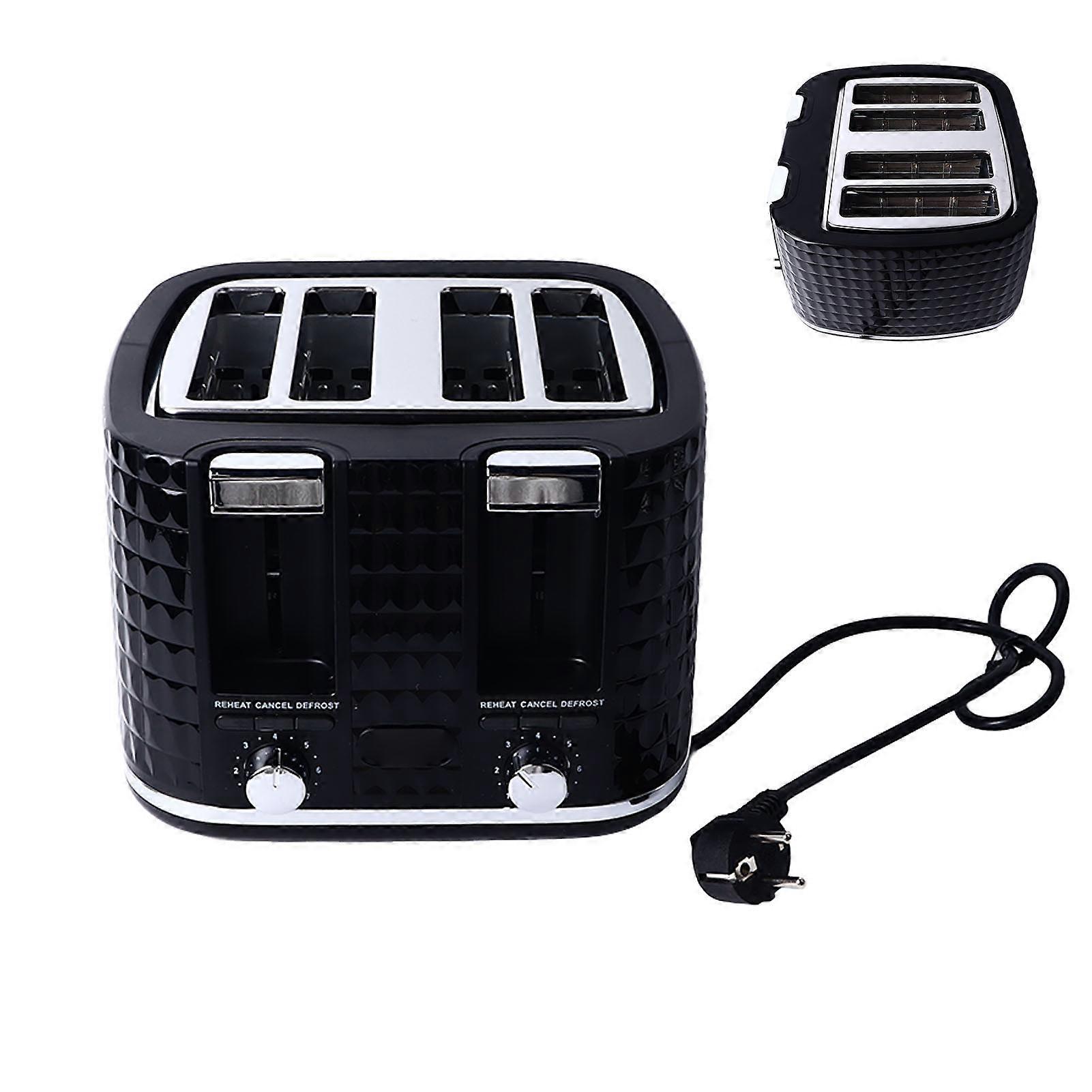 4 Slice Bread Toaster Multifunction Customizable Toast Shade Stainless Steel Toaster Breakfast Sandwich Maker