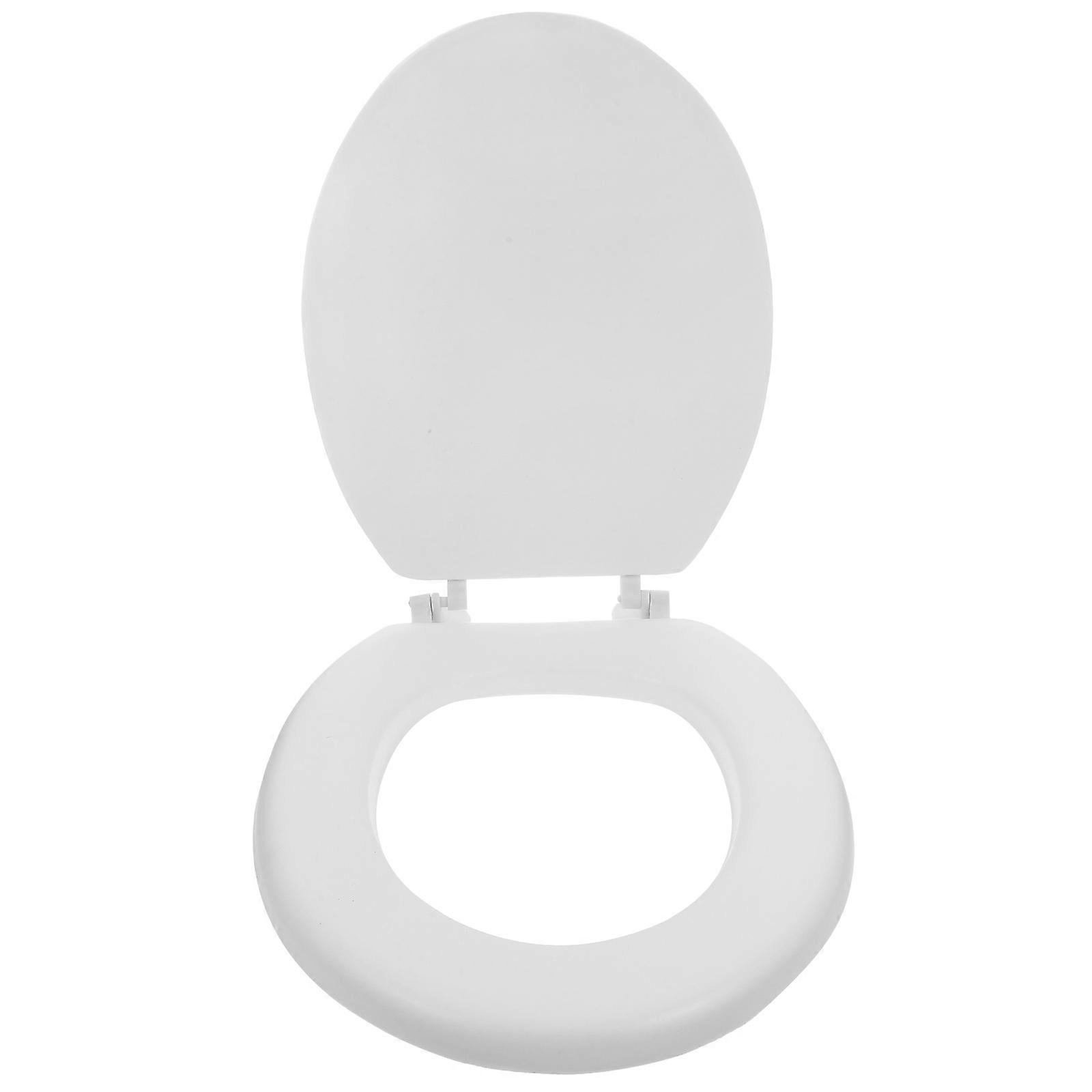 Heavy Duty Elongated Toilet Seat Cover – Durable, Comfortable, Easy to Clean, Soft for Home Bathroom Use, Standard Fit