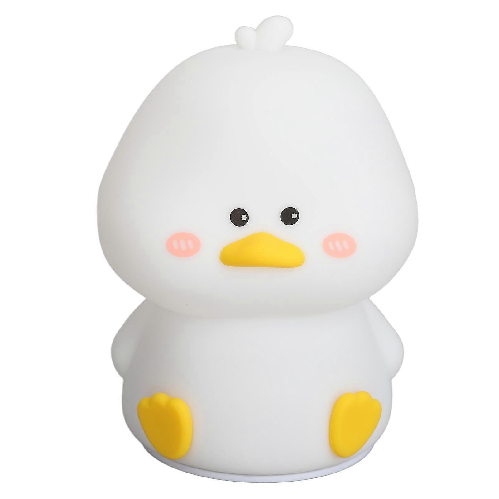 لطيف بطة ليلة ضوء لينة سيليكون مصباح ليلي قابل لإعادة الشحن عكس الضوء مصباح السرير لغرفة النوم مكتب المهجع 