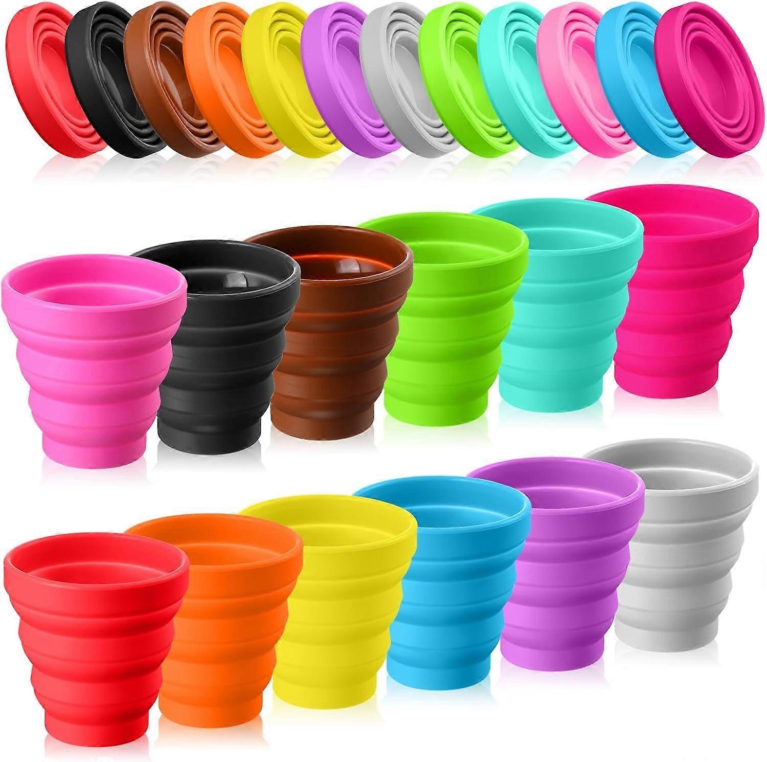 2025 Latest Model Silicone Collapsible Cup Without Lids Travel Portable Foldable