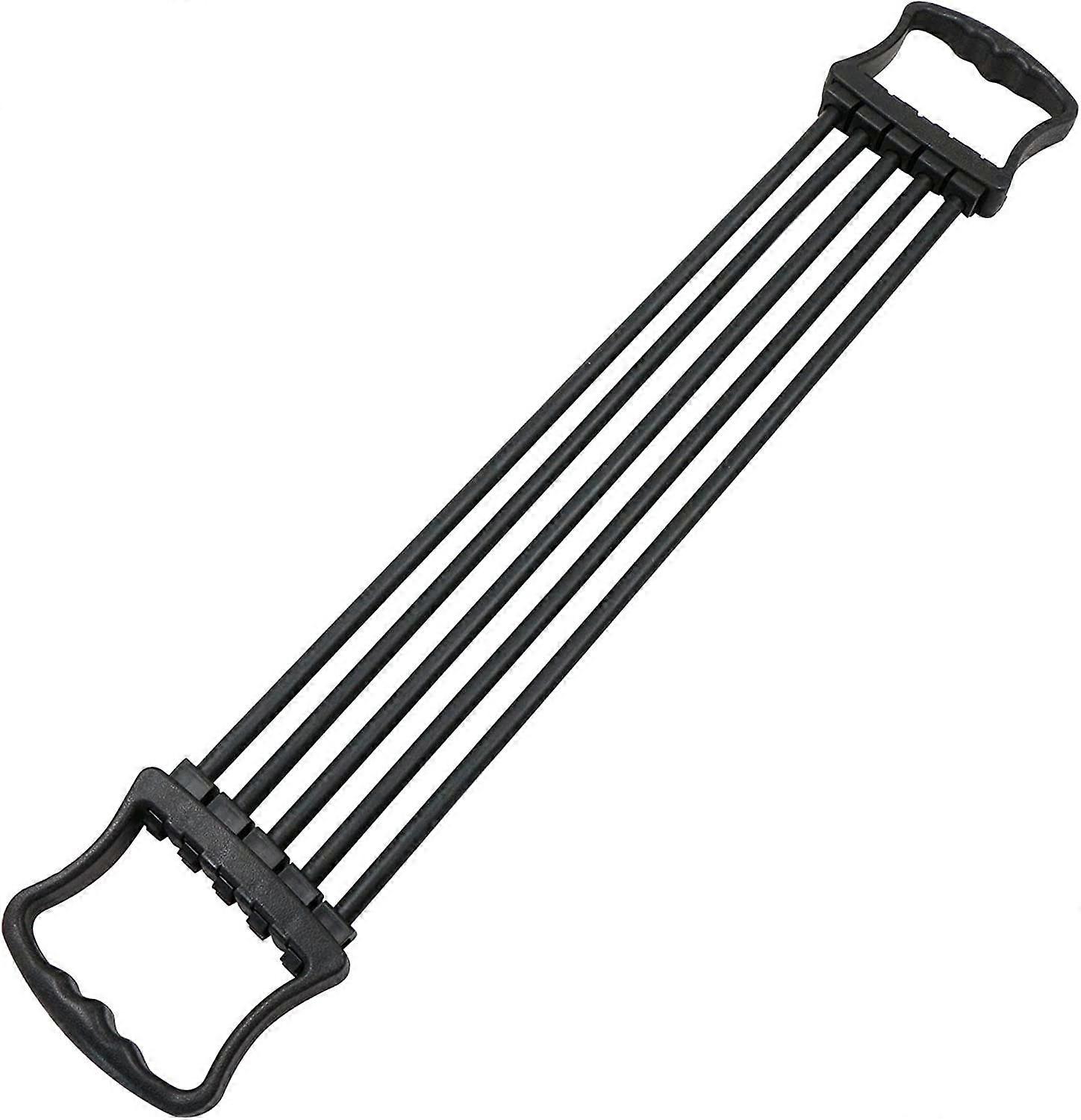 Adjustable Chest Expander, 5 Removable Resistance Bands for Gym, Shoulder, Arm Training (Black)