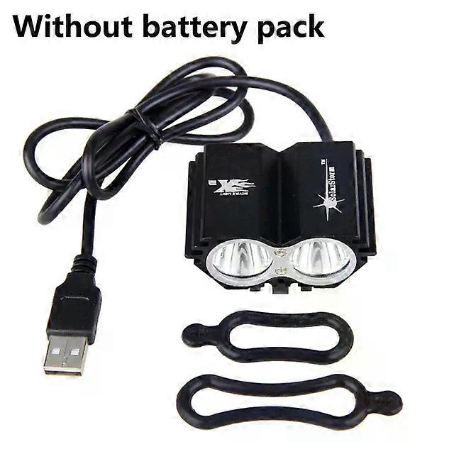 Polkupyörän osat vedenpitävä USB-pyörän valo 8000LM LED-polkupyörän etuvalot kaksoislamput pyöräilyyn ilman akkua