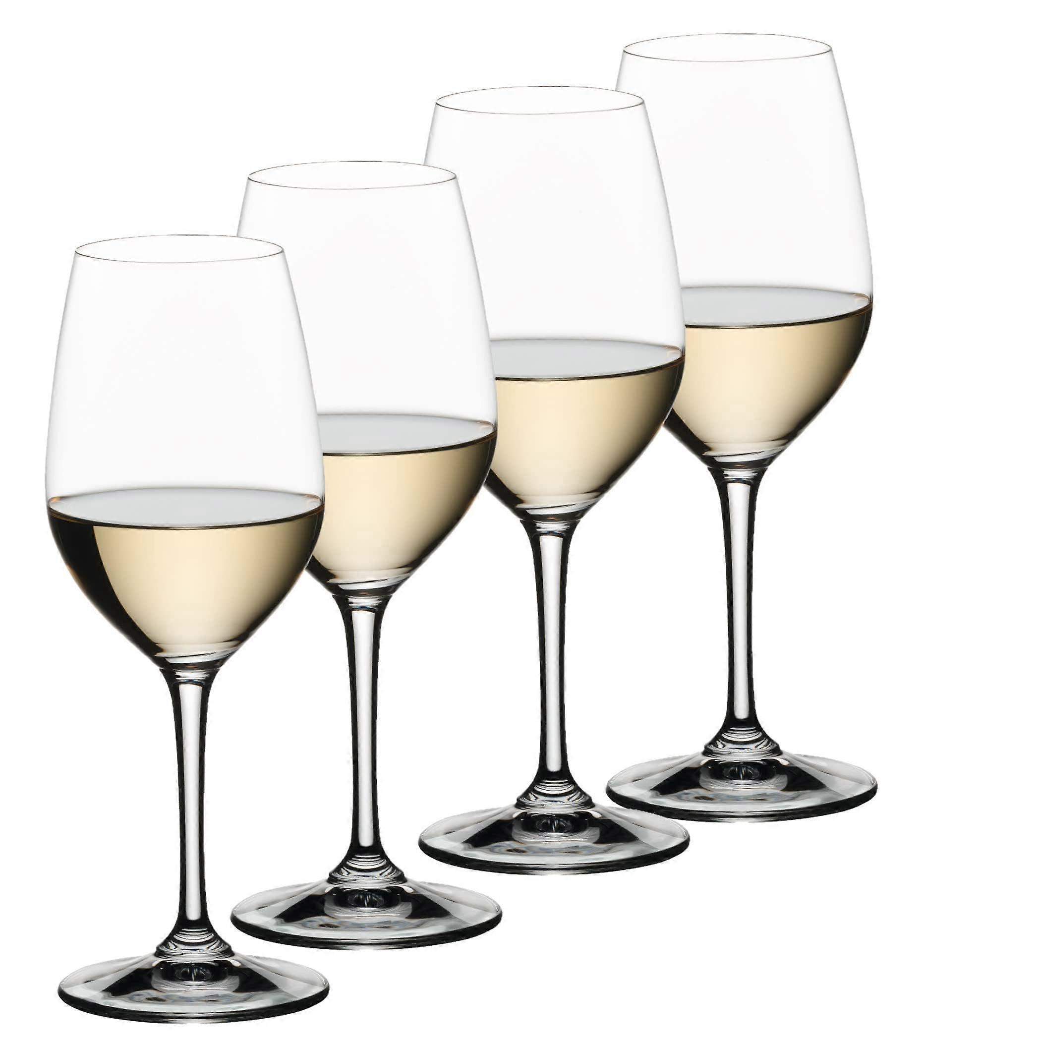 ViVino 103742 Set of 4 Crystal Wine Glasses 370ml Elegant Bar Drinkware Perfect for Red and White Wine