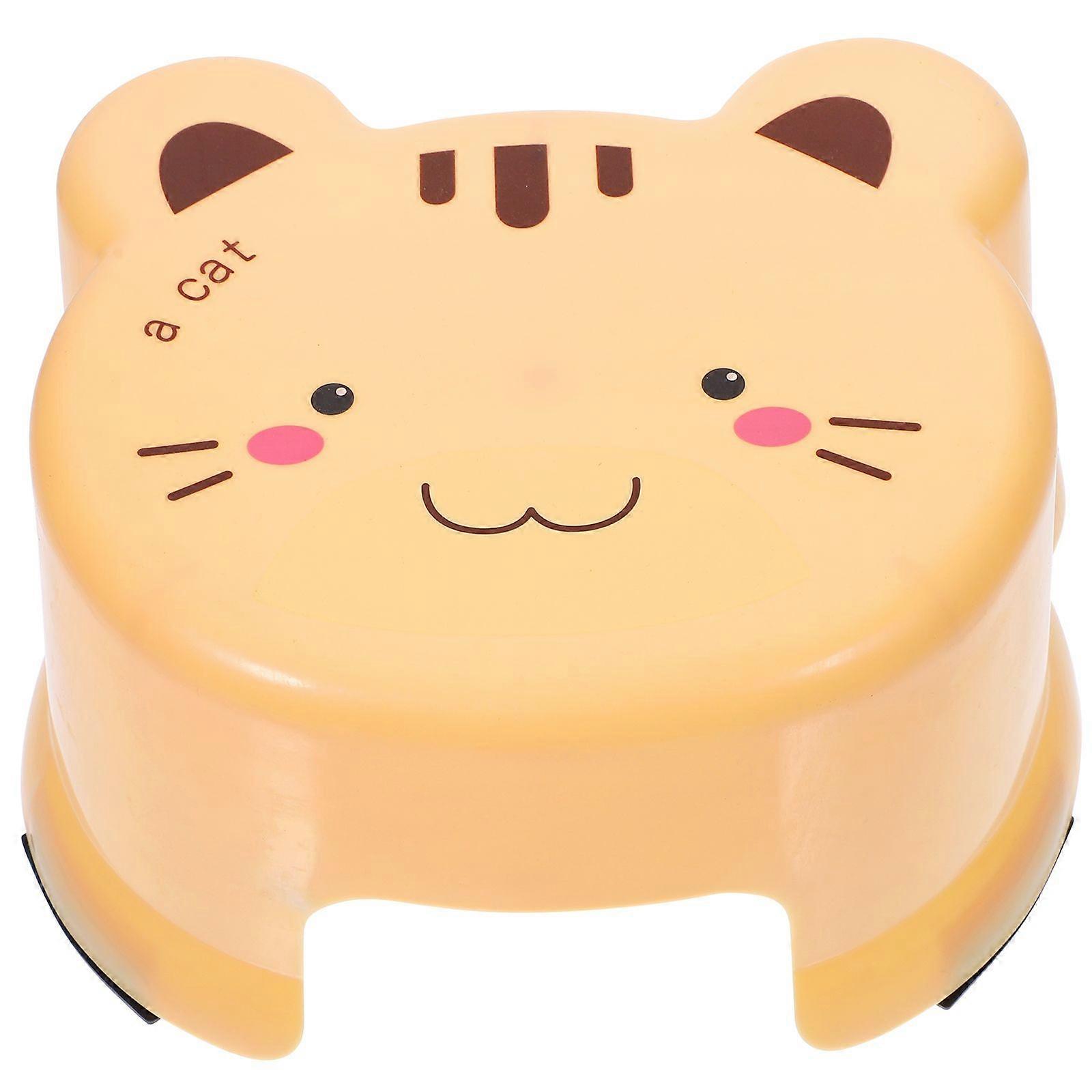 Small Stool Thickened Step Stool Bathroom Non-slip Children Cartoon Plastic Stool
