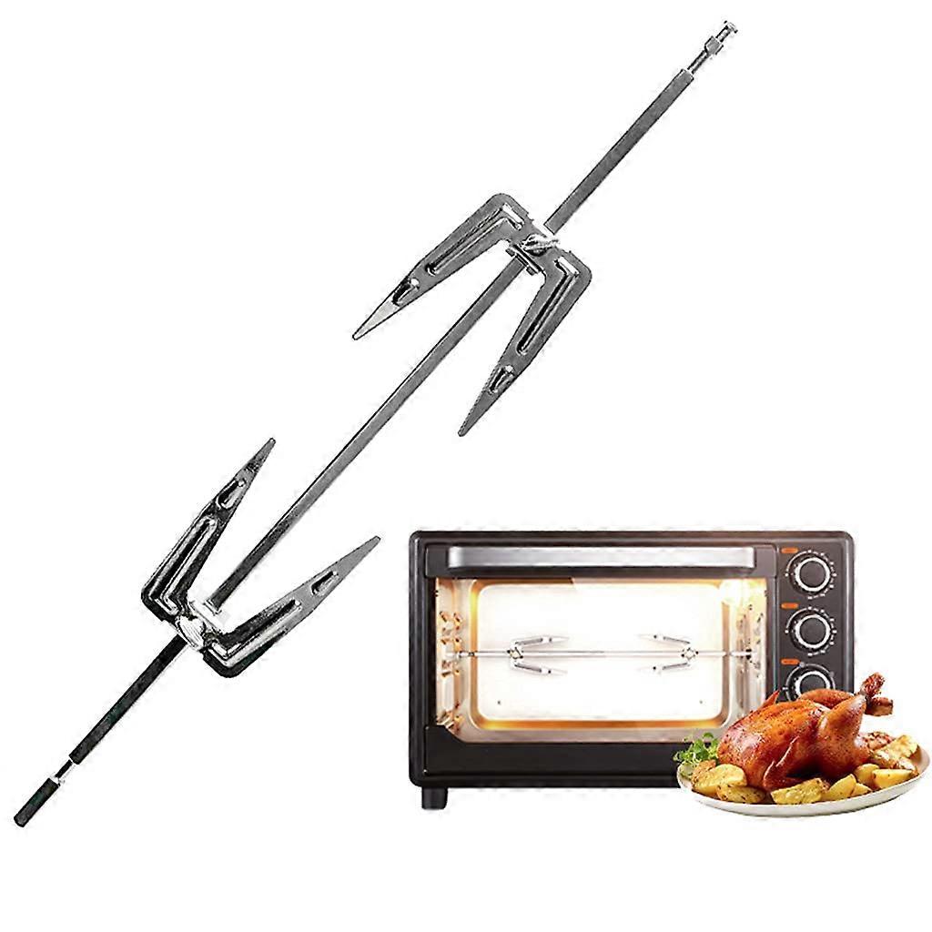 Stainless Steel Rotisserie Forks Grill Fork Air Accessories Rotating Baking Roasting Chicken Fork for Kitchen