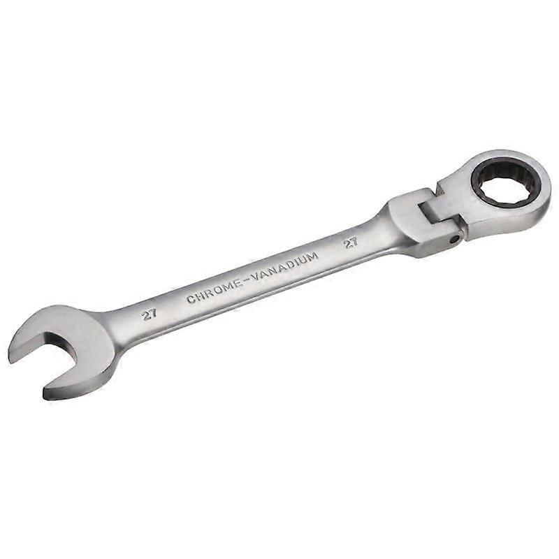 wrench set, wrench, 1 piece, 27 mm, flexible head, ratchet wrench, combination wrench with open end, tool, ratcheting boxend wrench, one color