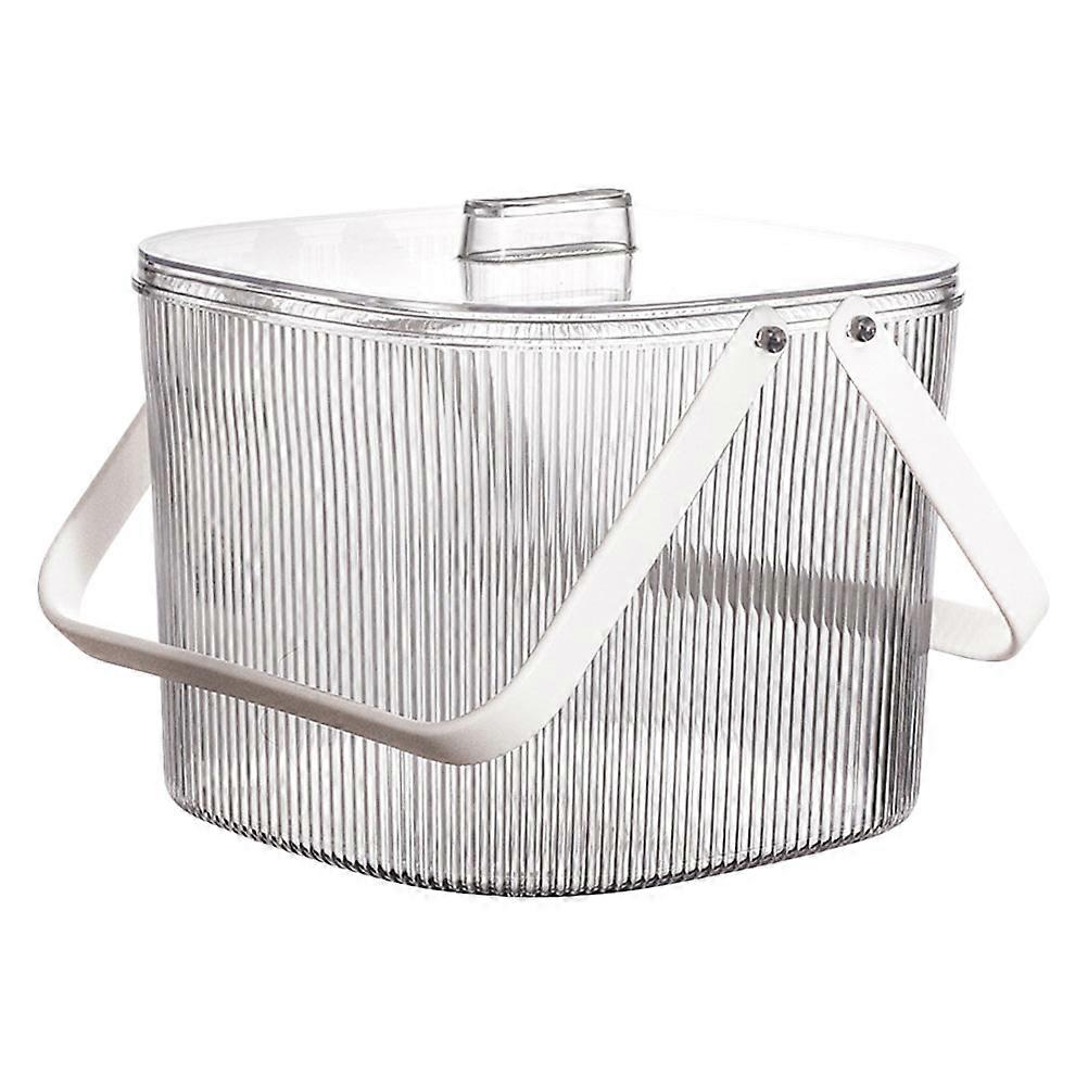 Portable Water Container Ice Bucket for Home Supplies Transparent Color 19.7x16.5cm Wine Storage 1Pcs