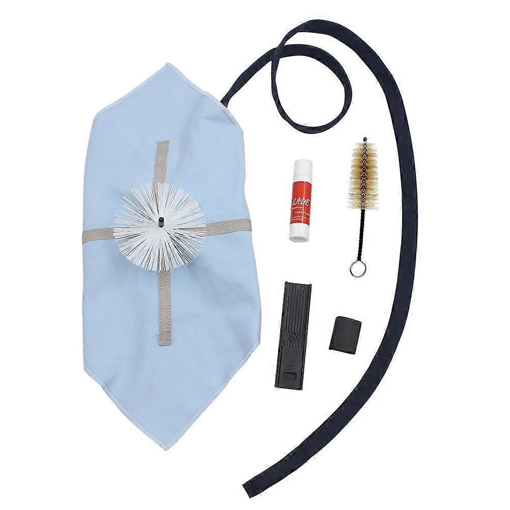 Saxophone Cleaning Kit Durable Brush and Cloth Set for Instrument Maintenance