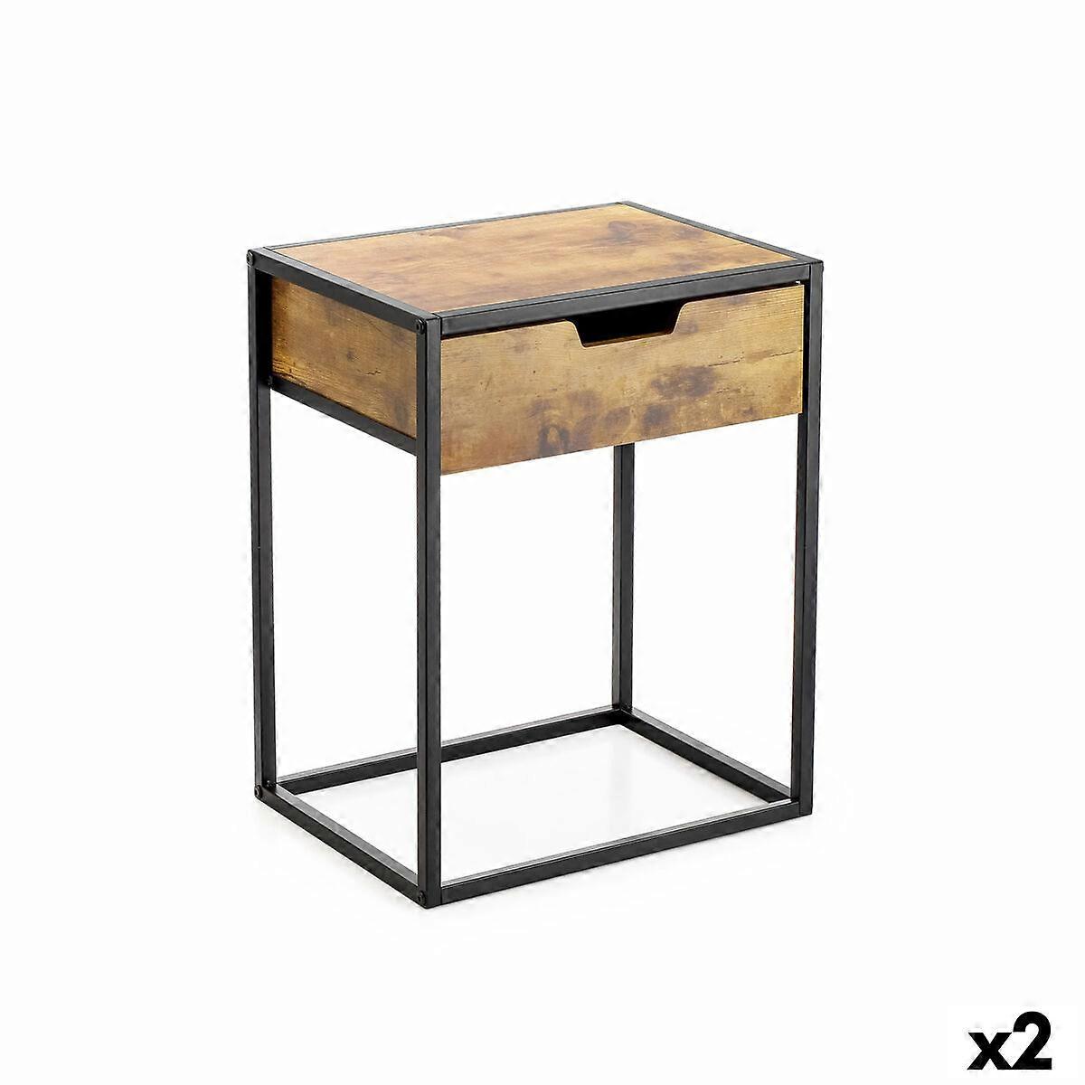 Side table Confortime 40 x 30 x 68 cm (2 Units)