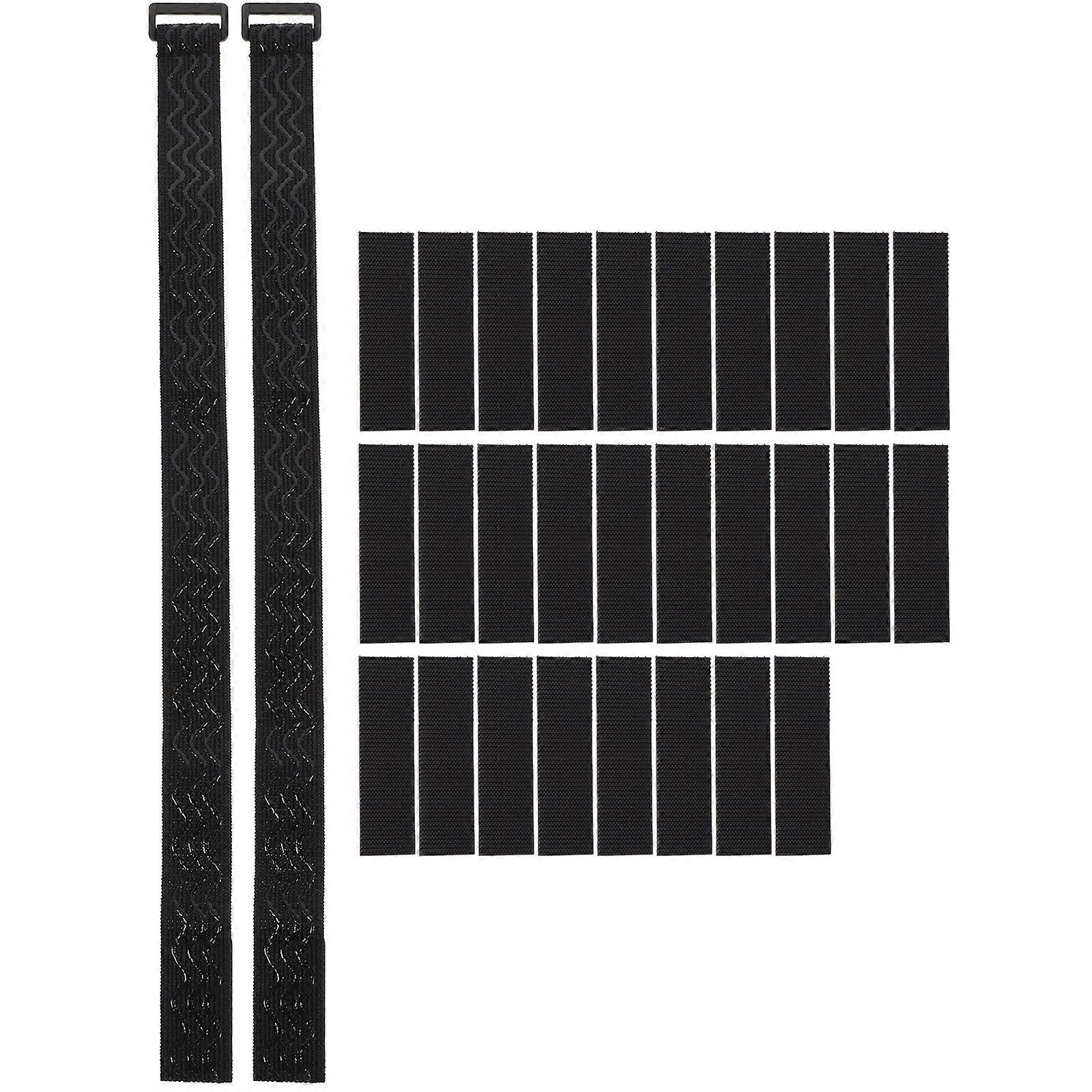 Boot Strap Over-Knee Boots Fixing Straps Black 40x2.5x0.5cm Anti-Slip Adjustable 1Set