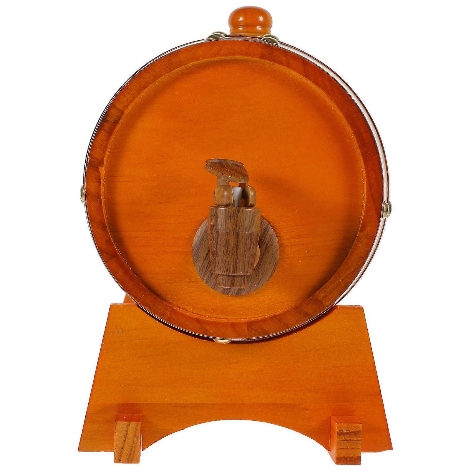 Wood Barrels For Decoration Families And Friends Beverage Storage Round Shape Home Use 1 Set