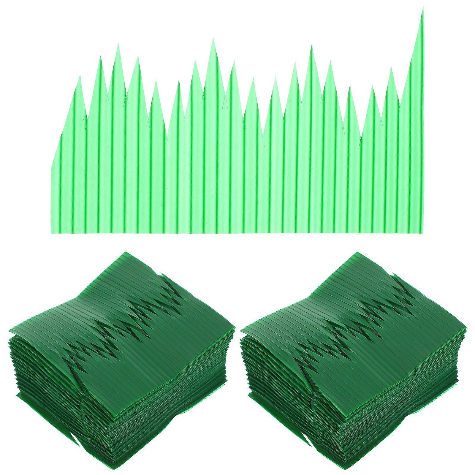 음식 장식 초밥 용품 초밥 장식품 초밥 장식 잔디 가족 친구 7.5X4.6X0.02CM 2000개