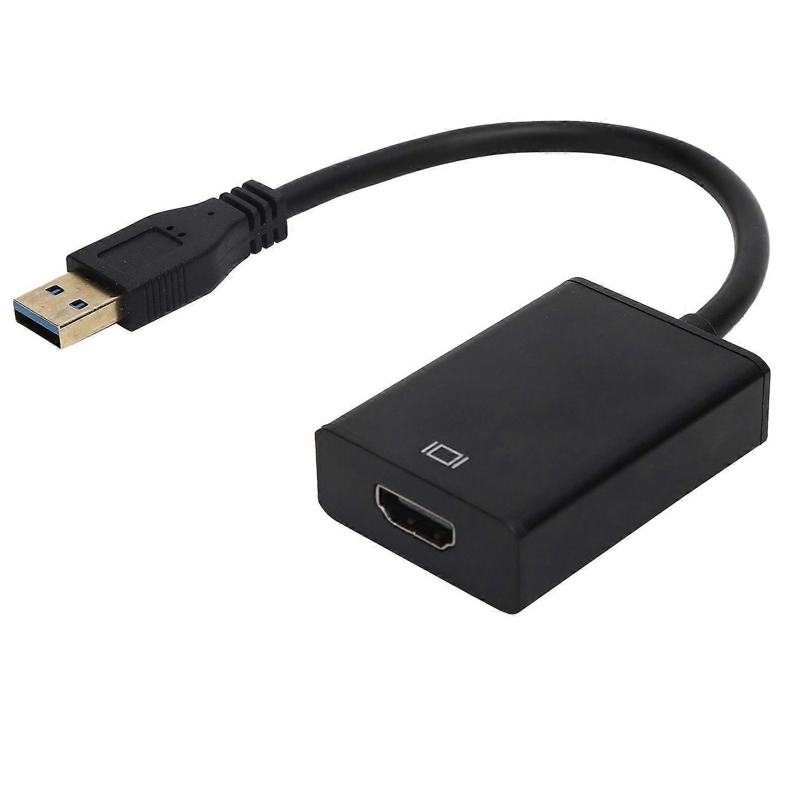 USB to High Definition Multimedia Interface Adapter with Drive Extend Display Device