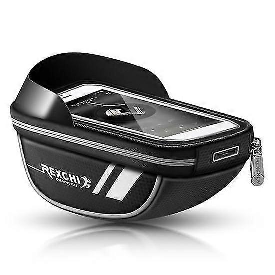 Bicycle Bag Reflective Waterproof with Sunshade Touch Screen Large Capacity Navigation Storage Bicycle Handlebar Bag