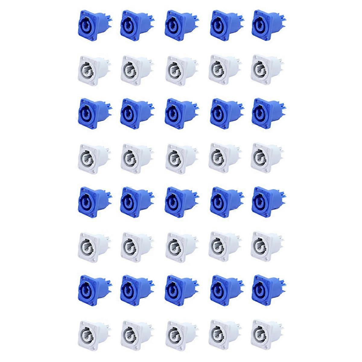 10Pcs 3 PIN 20A 250V AC Powercon Connector Socket