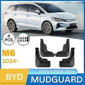 Aplicável a Byd M6 2024 Pneu de carro Fender Borracha macia Splasher Modificação