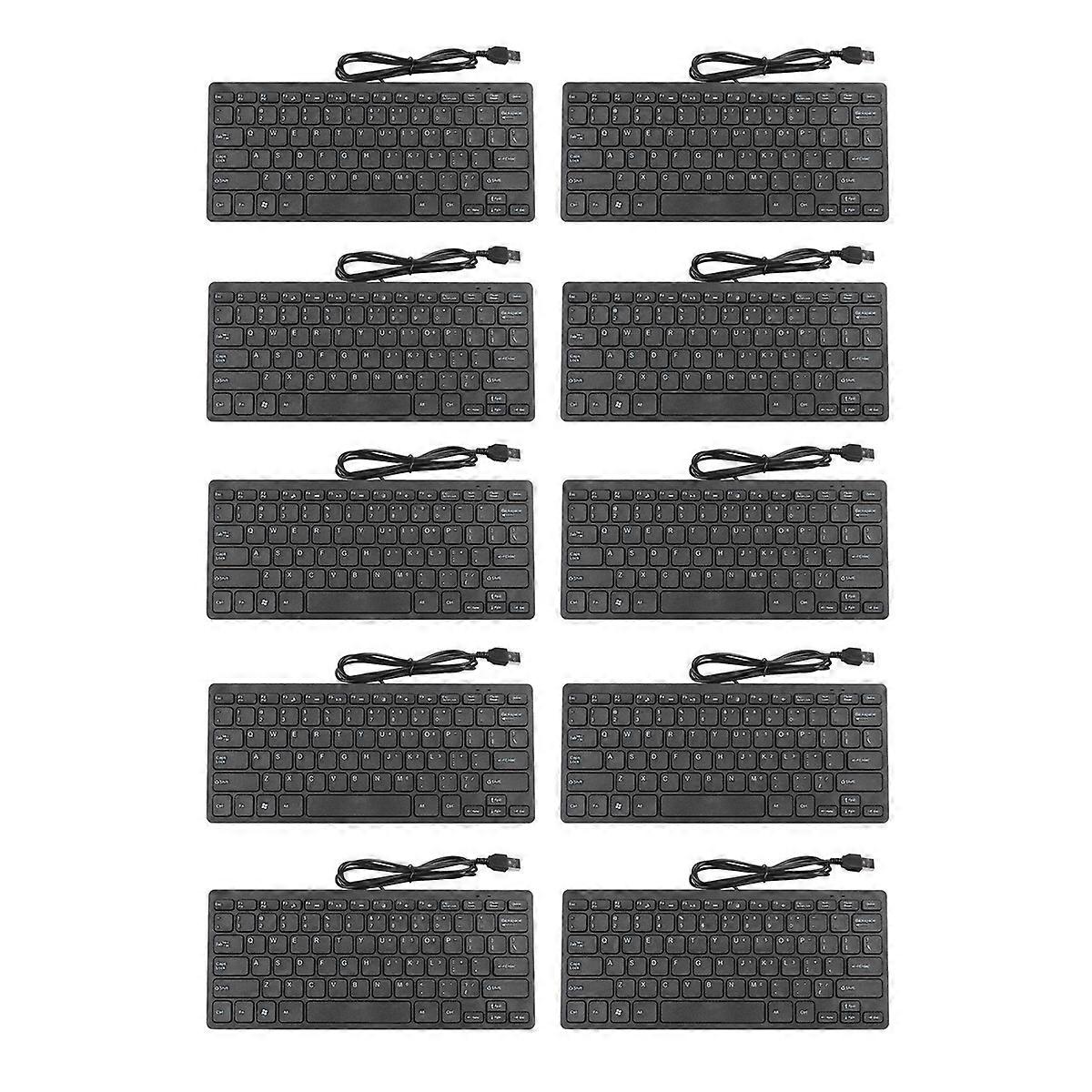 Wire Ultra-Thin Quiet Small Size 78 Keys Usb Keyboard For Laptop Pc