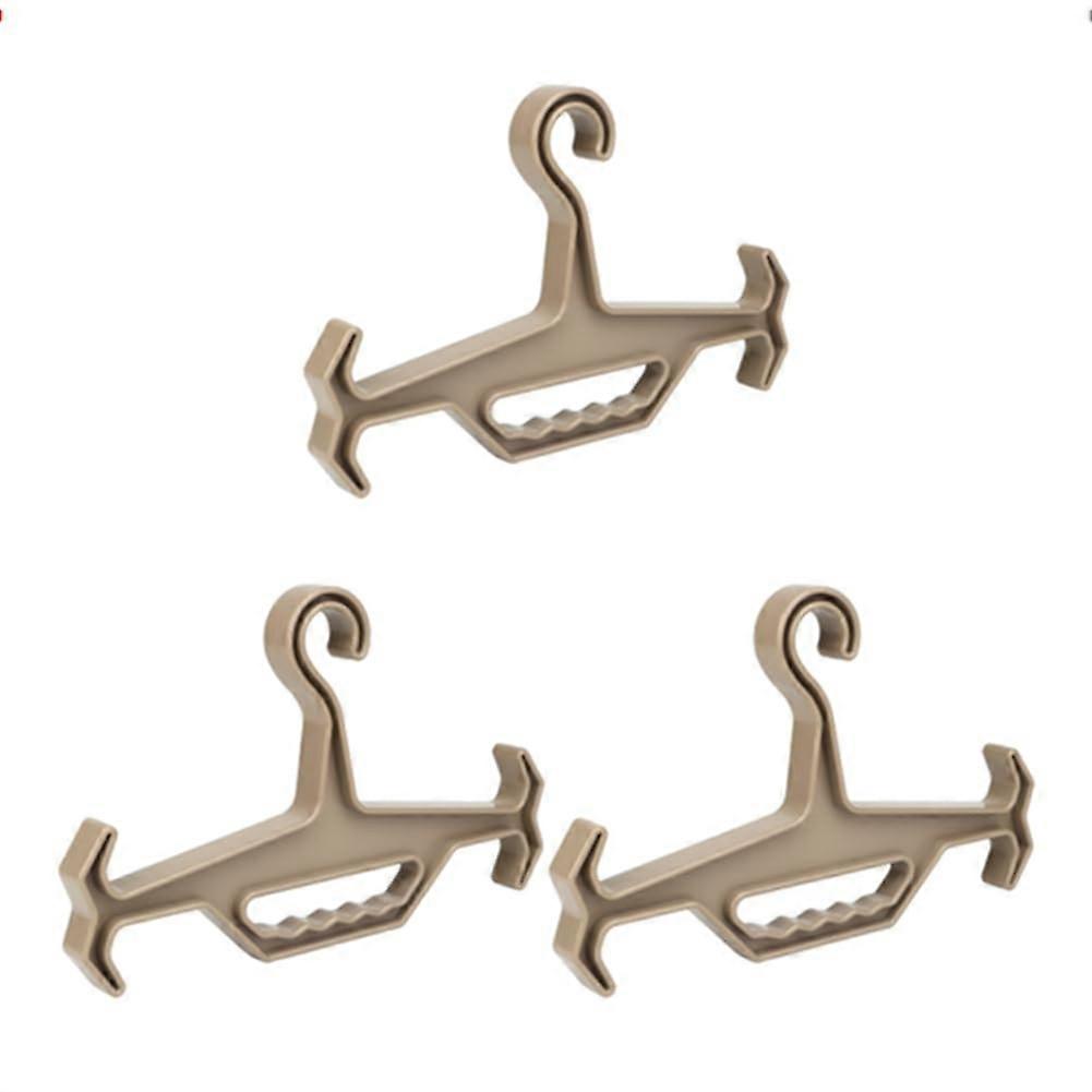 High-Performance Vest Hanger And Neoprene Wetsuit Hanger - Sand Color, 3-Pack, Durable Survival Gear Organizer