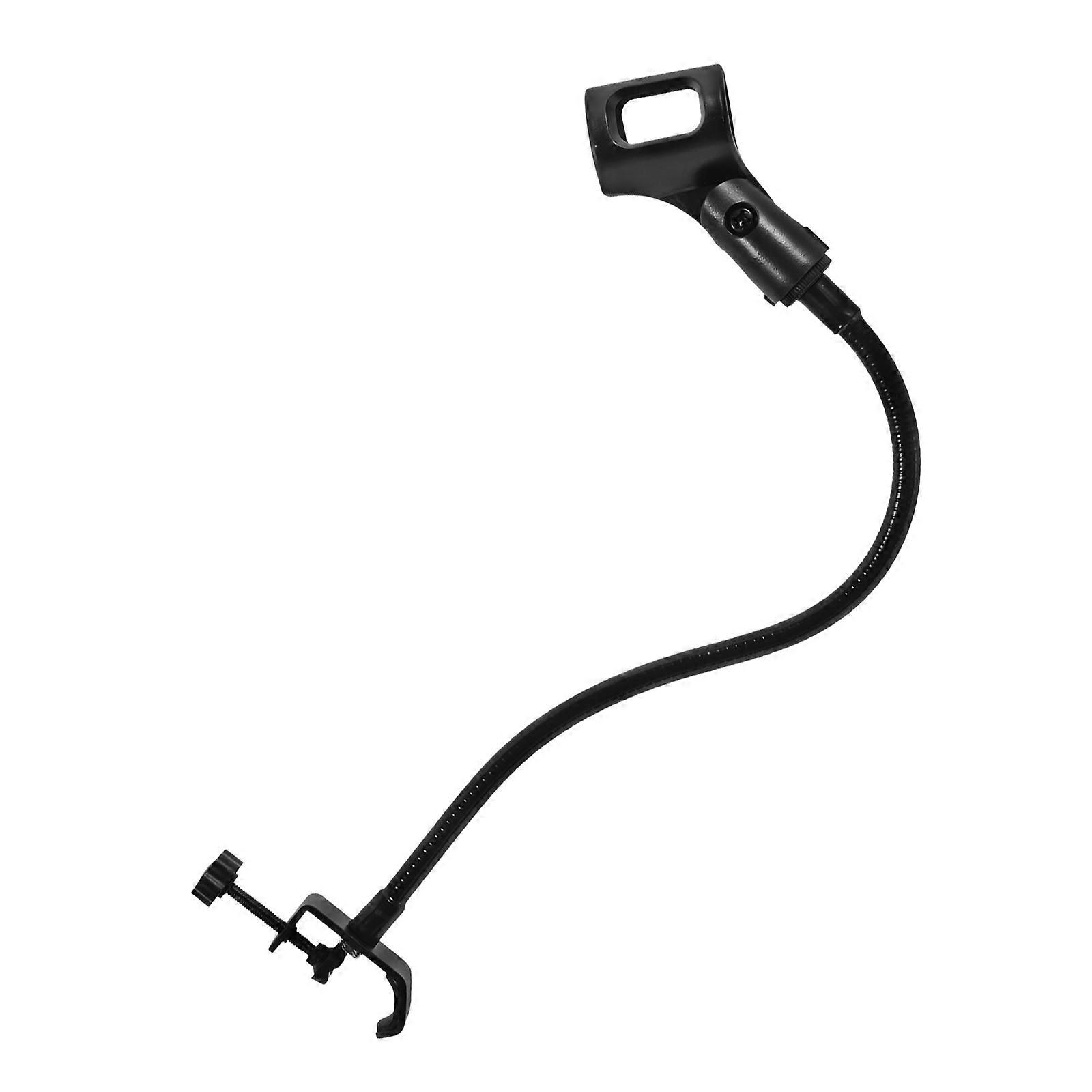 Gooseneck Microphone Stand with Flexible Tube, Durable Desk Mic Holder for Singing, Speech, and Recording – Universal Compatibility