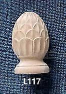 装飾的な木製の階段フィニアル:3.14インチのパイナップル彫刻の柱の端 - ヨーロピアンスタイルの彫刻が施された木製のポストトッパー - あなたのスペースに芸術的なタッチを追加します